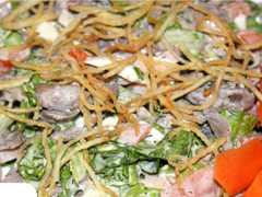 салат с Языком и Грибами